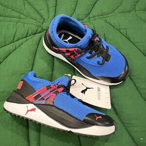 Puma Toddler 6C Pacer Future Slip On Sneakers Blue Black